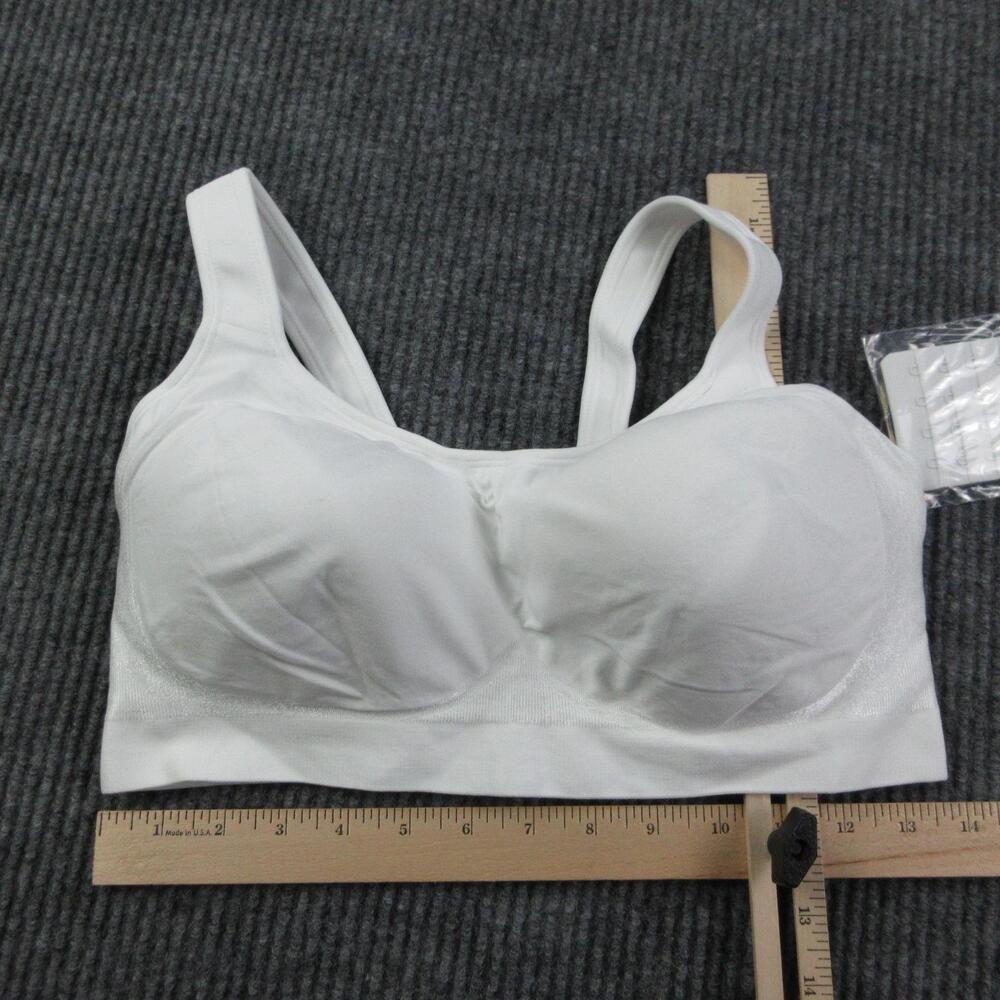 Truekind Bra Womens XL White T-Shirt Seamless Wireless Molded Lightly Lined NWT